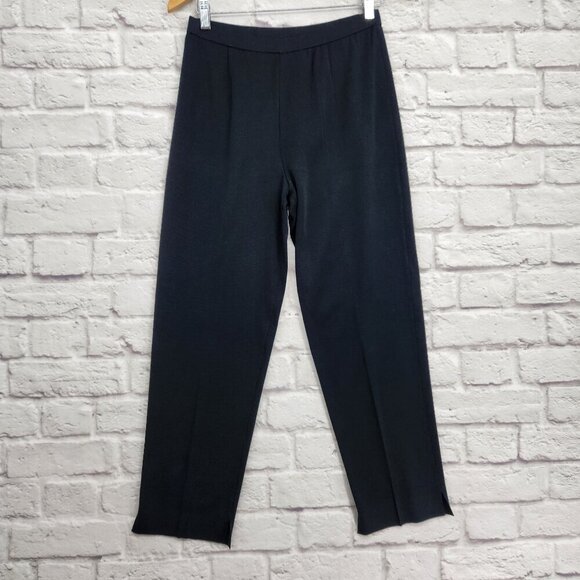 Ming Wang Womens Pull On Pant Small Slinky Travel Knit Designer Neutral Ankle - Picture 1 of 10